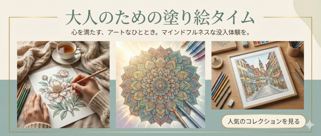 上級者向けの細密な塗り絵コレクション：プロ級のボタニカル、複雑な幾何学模様、洗練されたアートデザイン